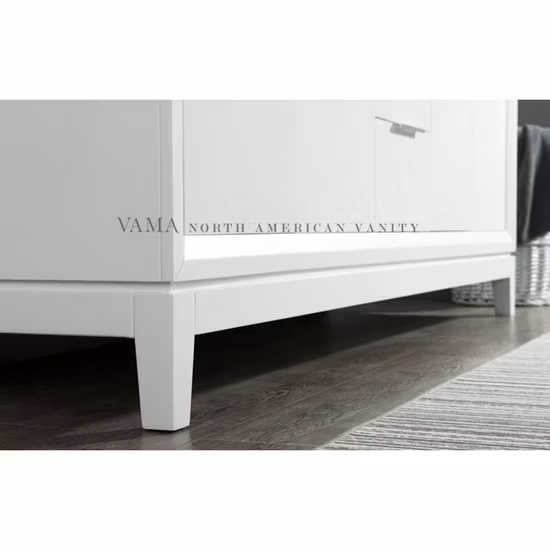 Vama 72 дюйма в американском стиле, высокое качество, твердая древесина, белая окраска, туалетный столик для ванной комнаты с двойной раковиной A220872wh